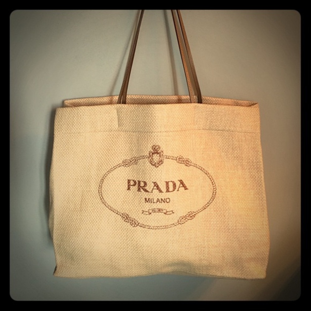 ISO !!!! Prada Raffia Beach Tote - Picture 3 of 3
